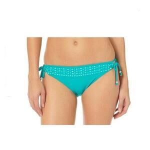 InMocean Juniors Kaleidoscope Tie Side Bikini Swim Bottom Teal Size M